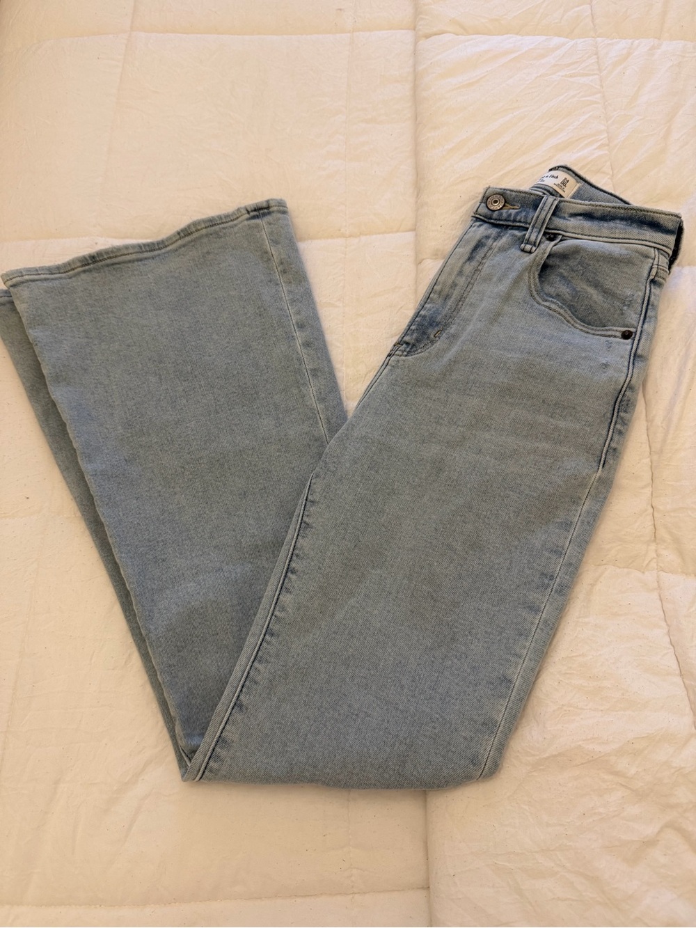 Abercrombie & Fitch Light Wash Straight-Leg Jeans
